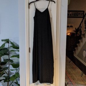 Black wide leg jumpsuit